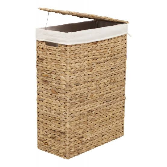 Laundry box rectangle water hyacinth with cover