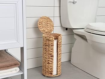 Toilet paper storage water hyacinth